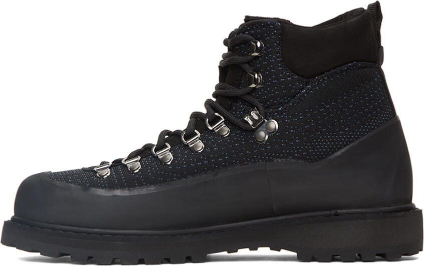 Diemme Black  Blue Knit Roccia Vet Lace-Up Boots - Picture 4