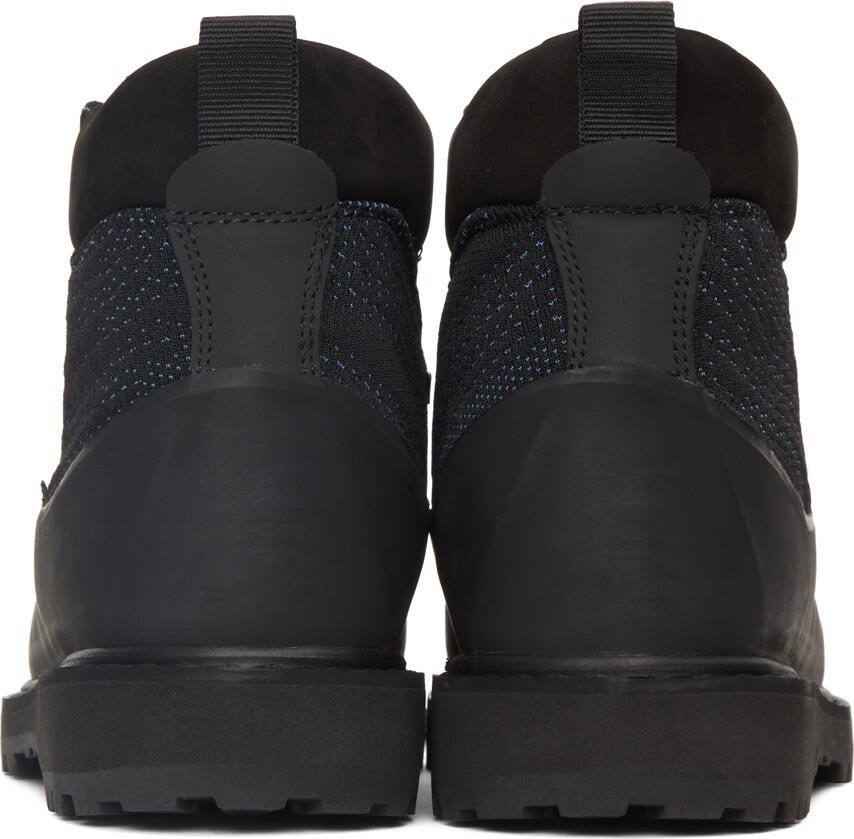 Diemme Black  Blue Knit Roccia Vet Lace-Up Boots