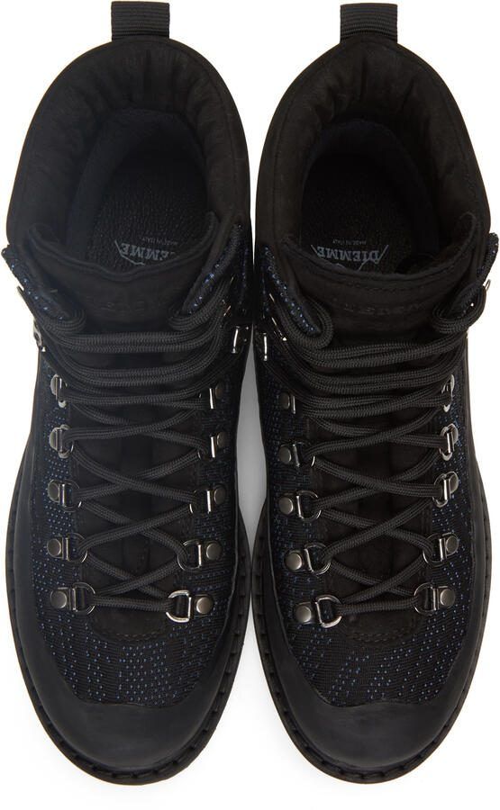 Diemme Black  Blue Knit Roccia Vet Lace-Up Boots - Picture 3