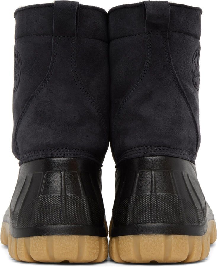 Diemme SSENSE Exclusive Black  Tan Anatra Boots