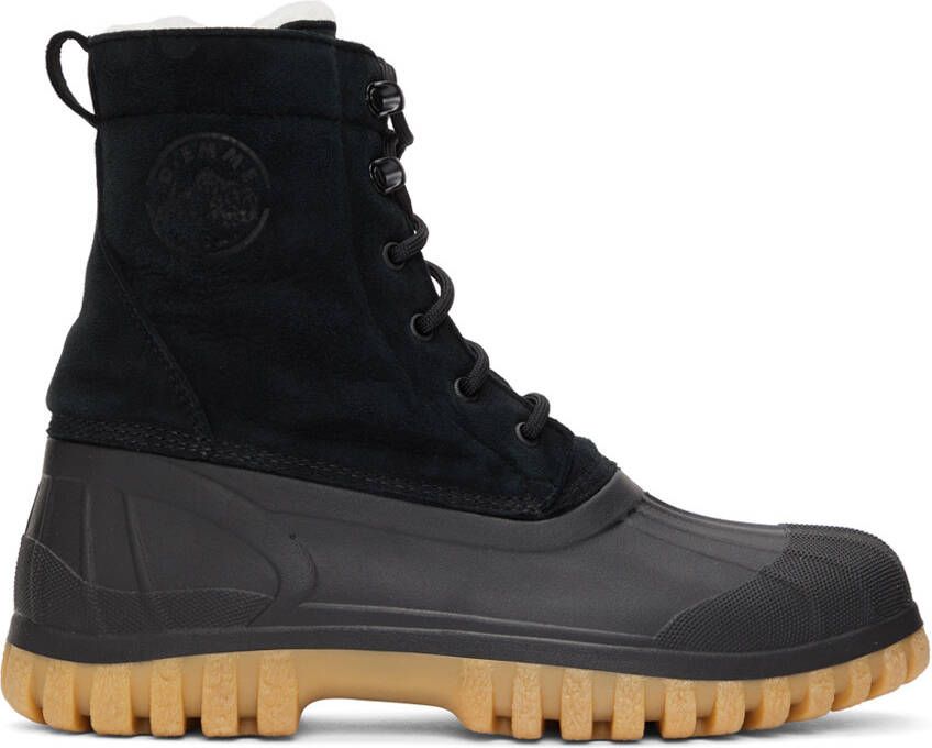 Diemme SSENSE Exclusive Black  Beige Anatra Boots