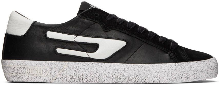 Diesel Off-White  Black S-Leroji Low Sneakers - Picture 4