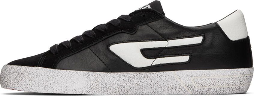 Diesel Off-White  Black S-Leroji Low Sneakers - Picture 5