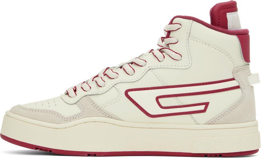 Diesel Off-White  Red S-Ukiyo Mid X Sneakers - Picture 6