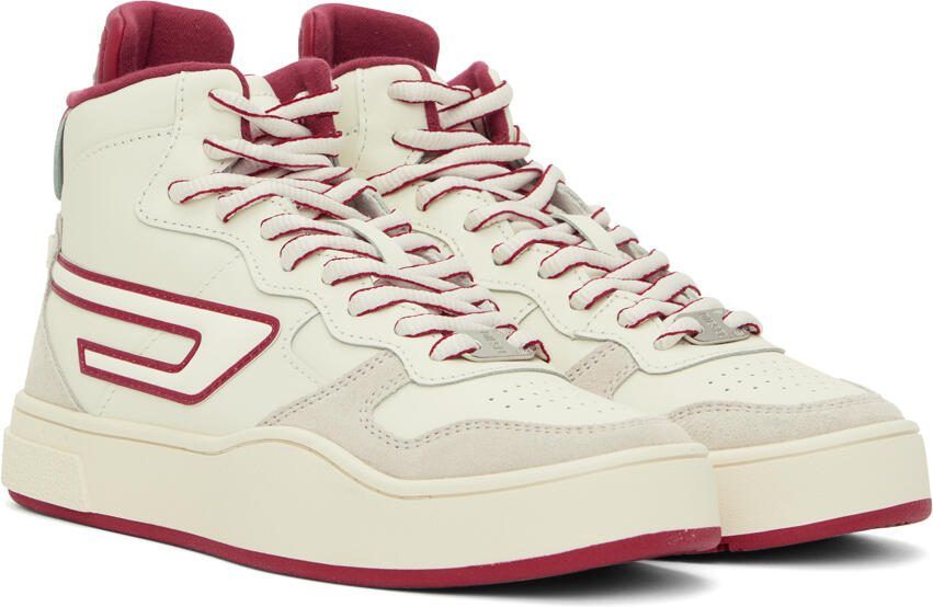 Diesel Off-White  Red S-Ukiyo Mid X Sneakers - Picture 5
