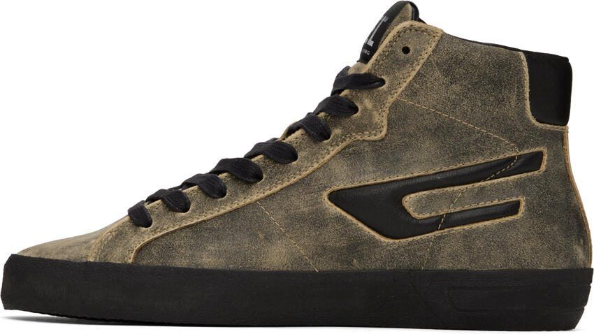 Diesel Taupe Leroji Mid X Sneakers - Picture 3
