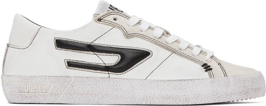 Diesel Off-White  Black S-Leroji Low Sneakers - Picture 3