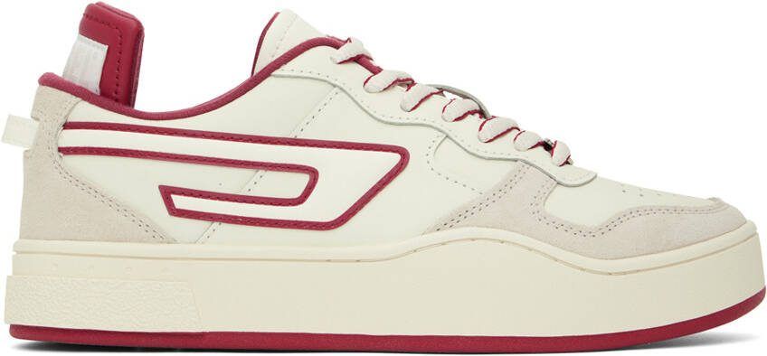 Diesel Off-White  Red S-Ukiyo Low X Sneakers - Picture 5