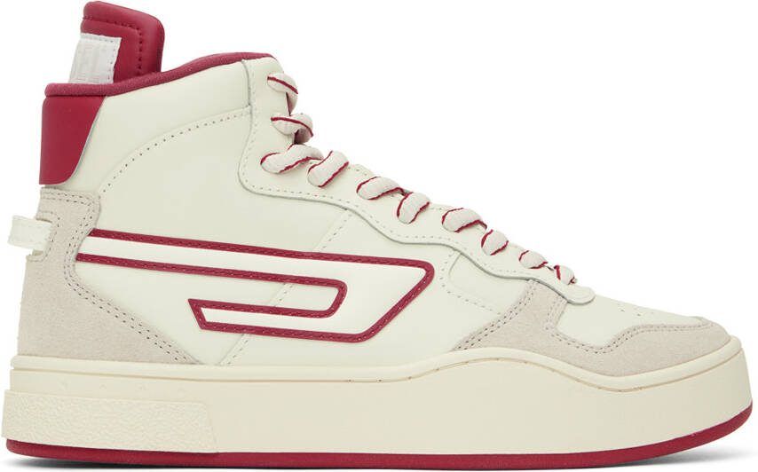 Diesel Off-White  Red S-Ukiyo Mid X Sneakers - Picture 12