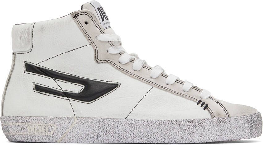 Diesel Off-White  Black S-Leroji Mid Sneakers