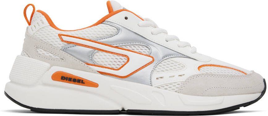 Diesel White  Orange S-Serendipity Sport Sneakers - Picture 5