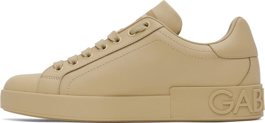 Dolce  Gabbana Beige Portofino Sneakers - Picture 3