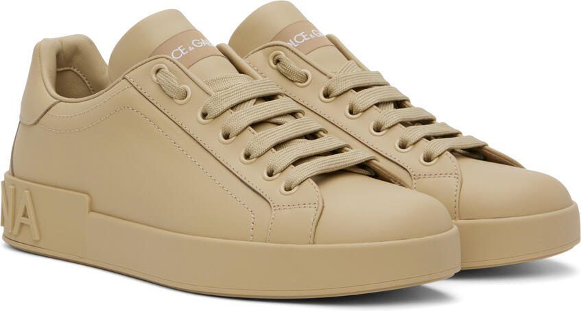 Dolce  Gabbana Beige Portofino Sneakers - Picture 2