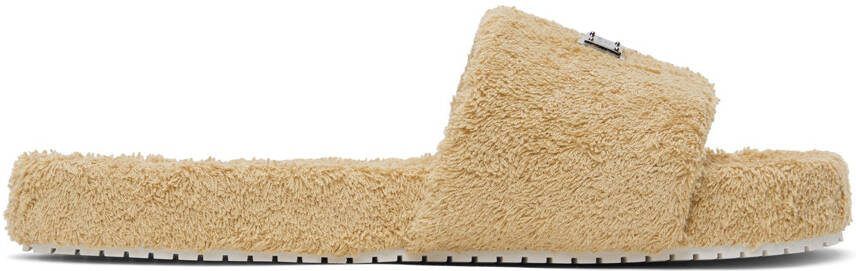 Dolce  Gabbana Beige Sliders Sandals - Picture 5