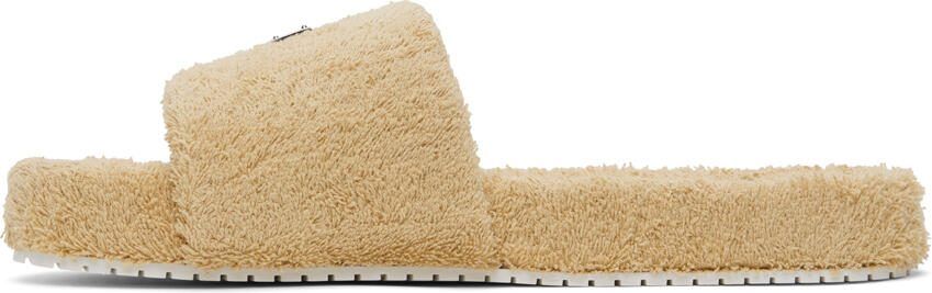 Dolce  Gabbana Beige Sliders Sandals - Picture 4