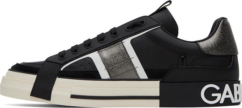 Dolce  Gabbana Black 2.Zero Custom Sneakers - Picture 6