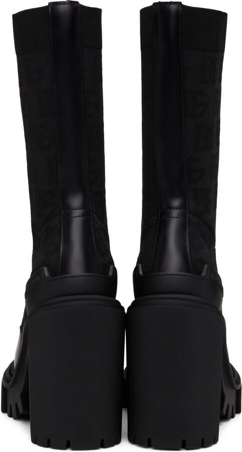 Dolce  Gabbana Black All-Over DG Boots - Picture 3