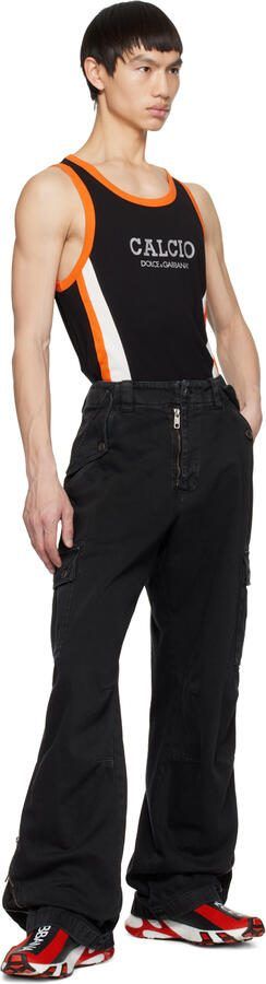 Dolce  Gabbana Black  Red Sorrento Sneakers - Picture 4