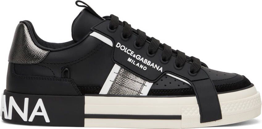 Dolce  Gabbana Black 2.Zero Custom Sneakers - Picture 8