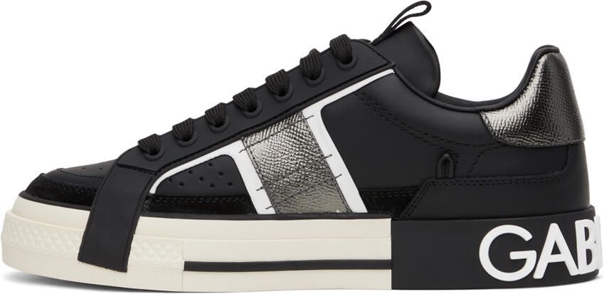 Dolce  Gabbana Black 2.Zero Custom Sneakers - Picture 4