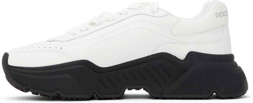 Dolce  Gabbana Black  White Logo Daymaster Sneakers - Picture 4