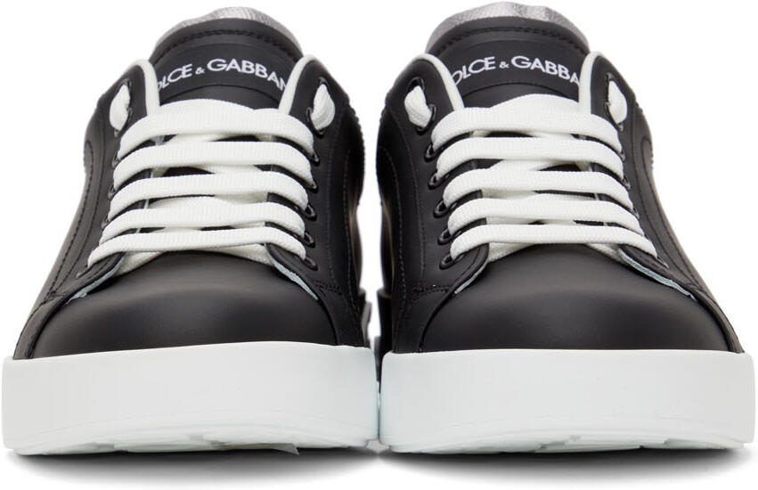 Dolce  Gabbana Black  White Portofino Sneakers - Picture 3