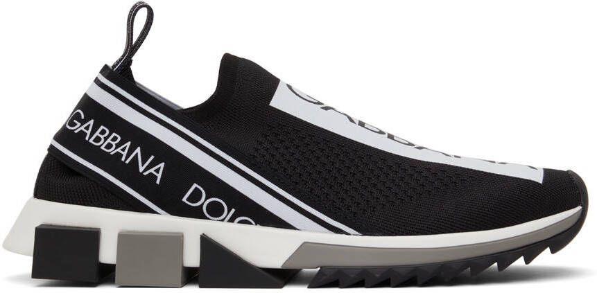 Dolce  Gabbana Black  White Sorrento Sneakers - Picture 5