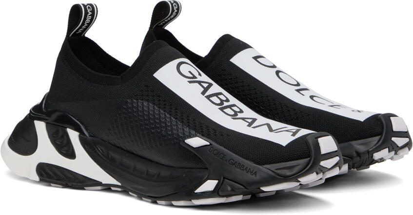 Dolce  Gabbana Black  White Sorrento Sneakers - Picture 2
