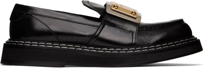 Dolce  Gabbana Black Bernini Loafers - Picture 5