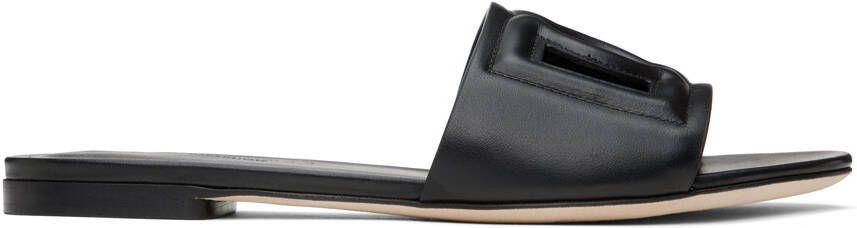 Dolce  Gabbana Black DG Millennials Sandals - Picture 5