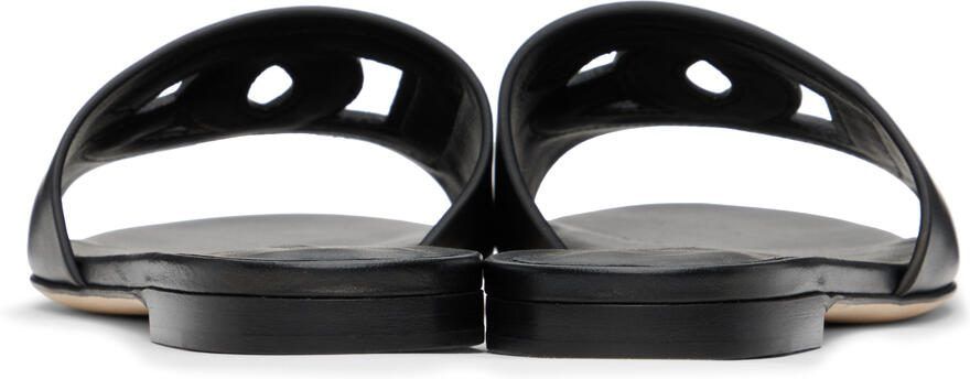 Dolce  Gabbana Black DG Millennials Sandals