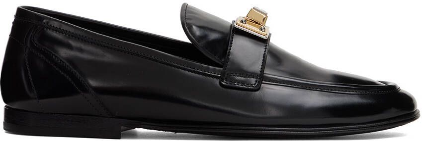 Dolce  Gabbana Black Hardware Loafers - Picture 5