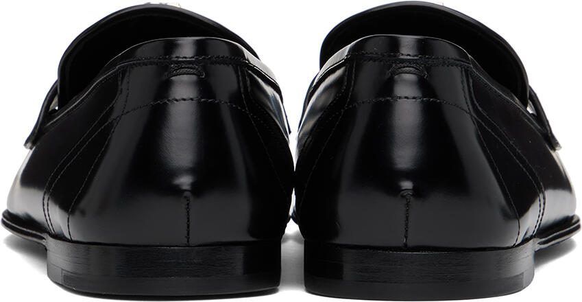 Dolce  Gabbana Black Hardware Loafers