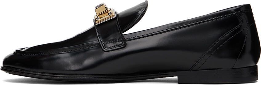 Dolce  Gabbana Black Hardware Loafers - Picture 4