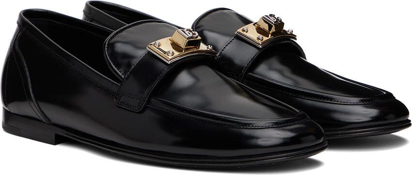 Dolce  Gabbana Black Hardware Loafers - Picture 2