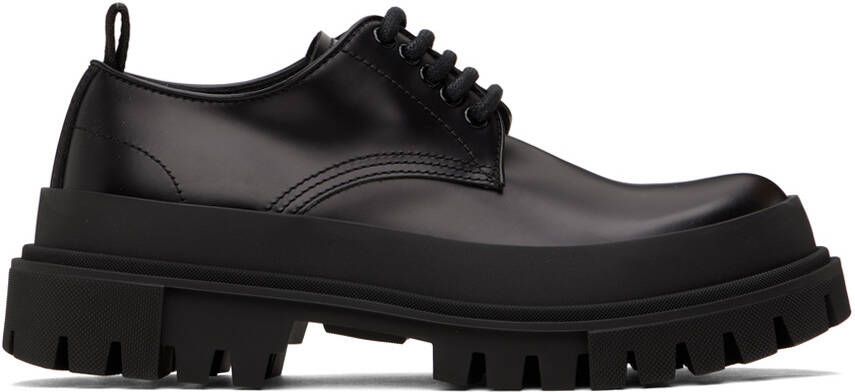 Dolce  Gabbana Black Hi-Trekking Derbys - Picture 5