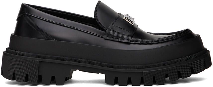 Dolce  Gabbana Black Hi-Trekking Loafers - Picture 5