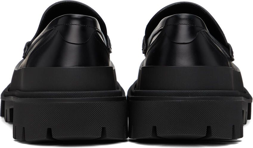 Dolce  Gabbana Black Hi-Trekking Loafers