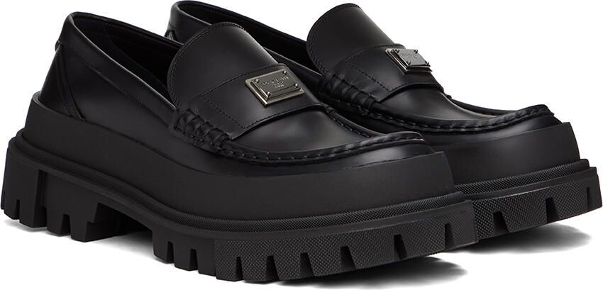 Dolce  Gabbana Black Hi-Trekking Loafers - Picture 2