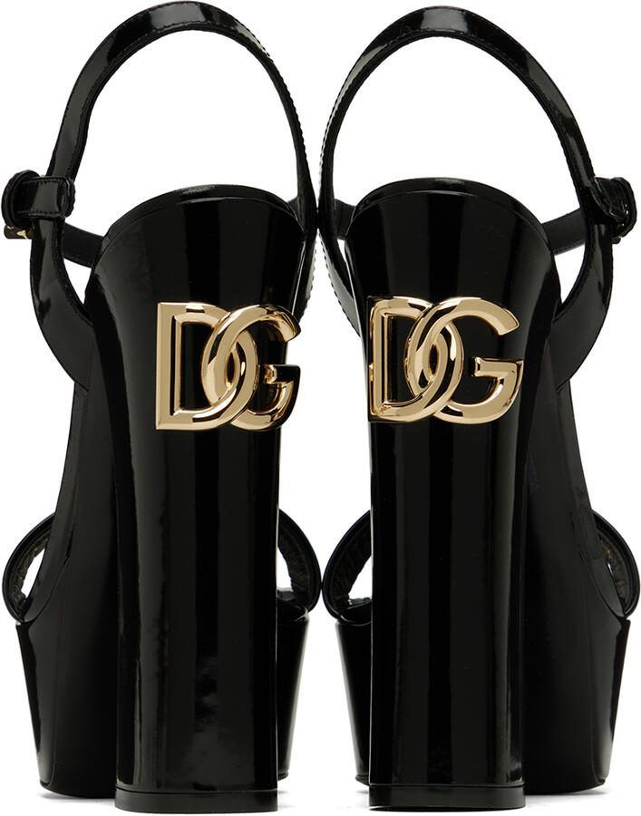 Dolce  Gabbana Black Keira Heeled Sandals - Picture 3
