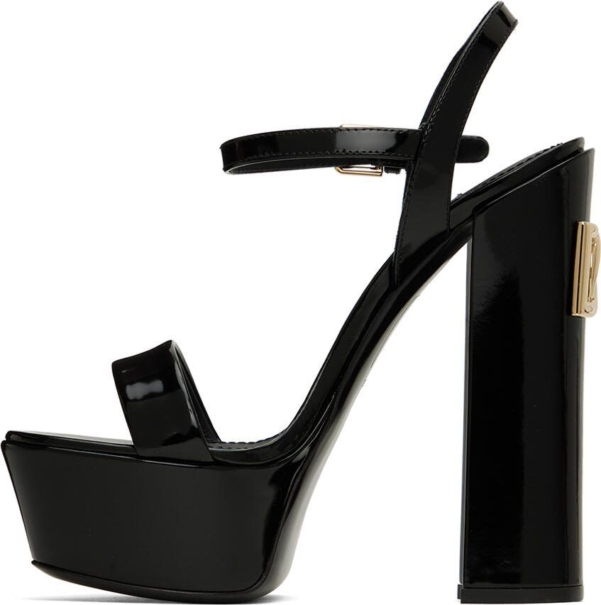 Dolce  Gabbana Black Keira Heeled Sandals - Picture 2