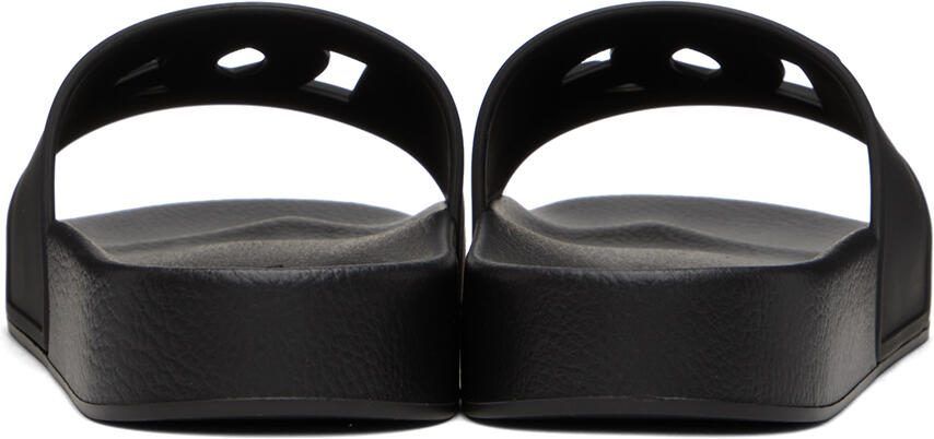 Dolce  Gabbana Black Logo Cutout Slides