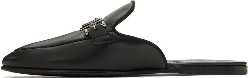 Dolce  Gabbana Black Logo Loafers - Picture 4