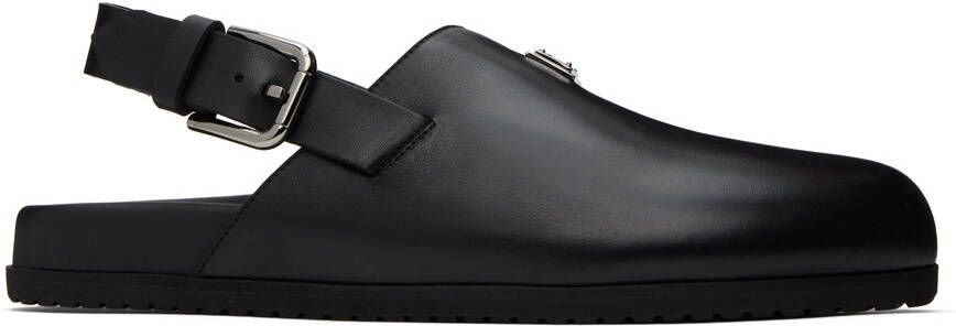 Dolce  Gabbana Black Logo Mules - Picture 4