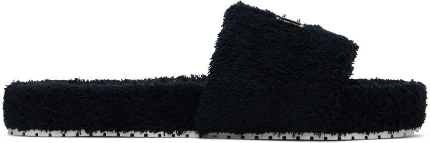 Dolce  Gabbana Black Logo Sandals