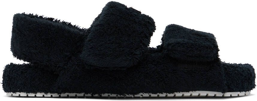 Dolce  Gabbana Black Logo Sandals - Picture 5