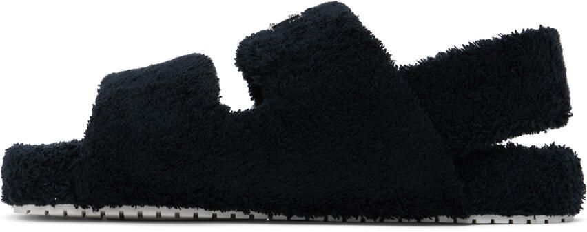 Dolce  Gabbana Black Logo Sandals - Picture 3