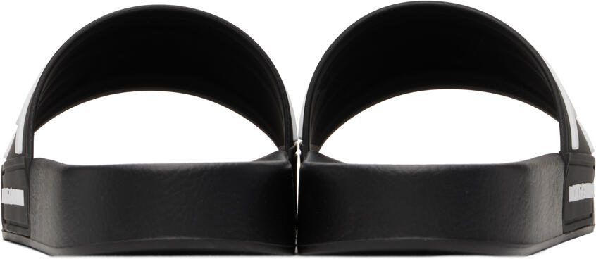 Dolce  Gabbana Black Logo Sandals