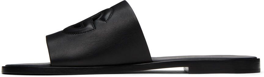 Dolce  Gabbana Black Logo Slides - Picture 3