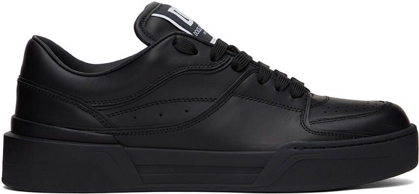Dolce  Gabbana Black New Roma Sneakers